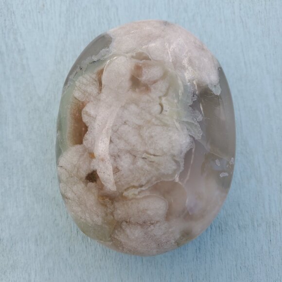 Flower Agate Palm Stone (FA608) - Picture 7 of 8